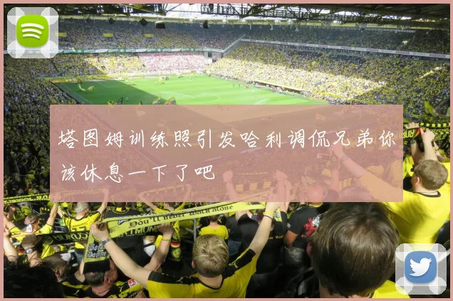 塔图姆训练照引发哈利调侃兄弟你该休息一下了吧